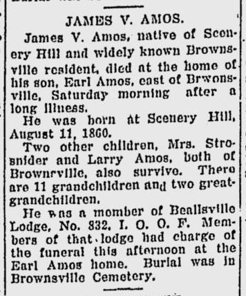James V. Amos obit